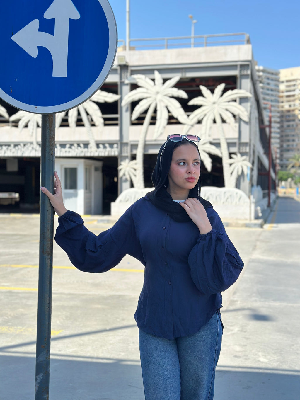 Gathered Sleeve Blouse