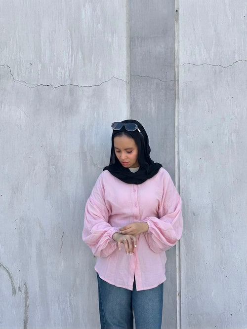 Gathered Sleeve Blouse
