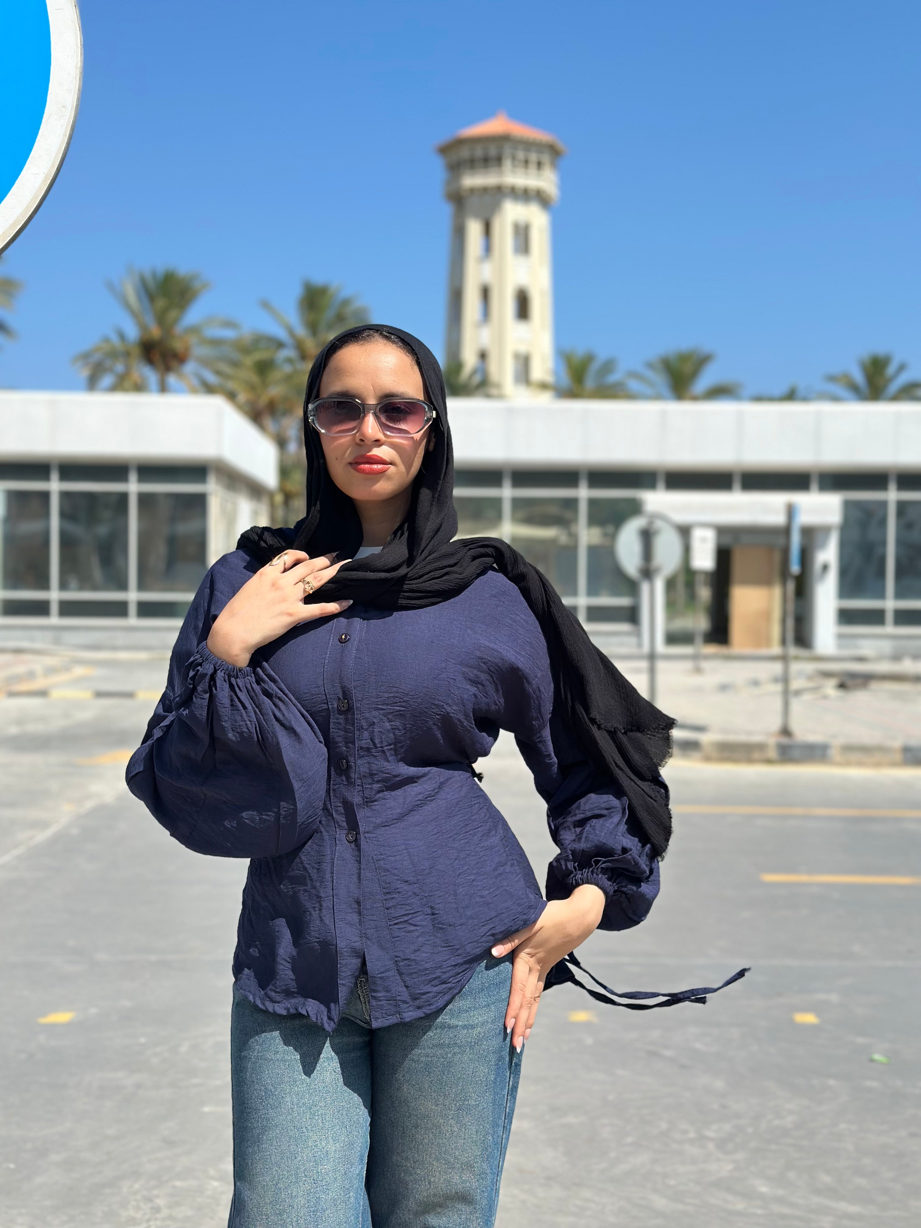 Gathered Sleeve Blouse